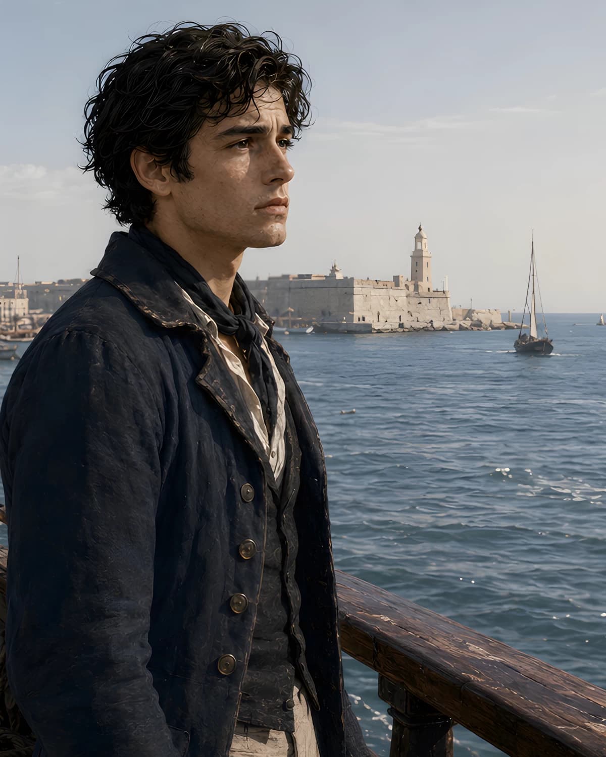 Marseille scene from Volume I of The Count of Monte Cristo graphic adaptation