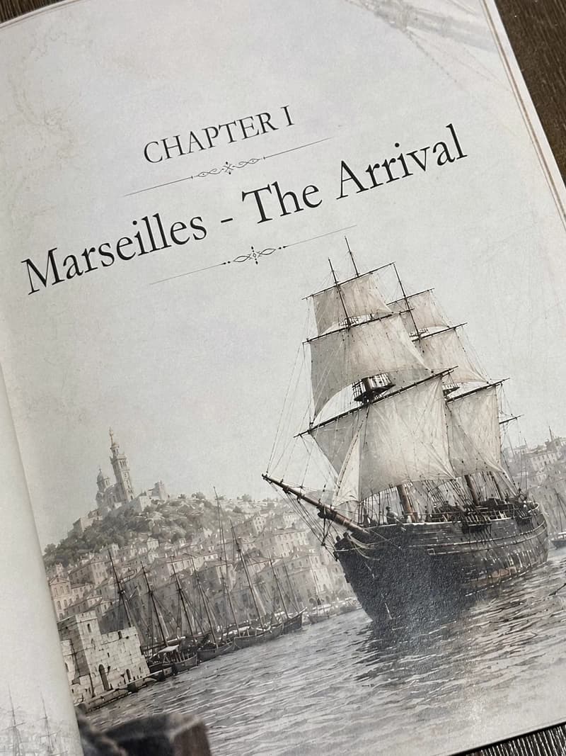 Printed Volume I edition opened to the Chapter I title page